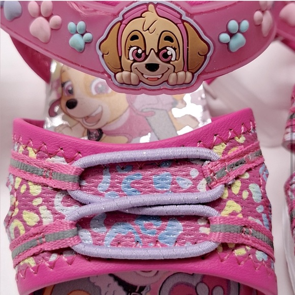 Nickelodeon Paw Patrol Light Up Strap Sandals Toddler Girls Shoes. New - Picture 3 of 8
